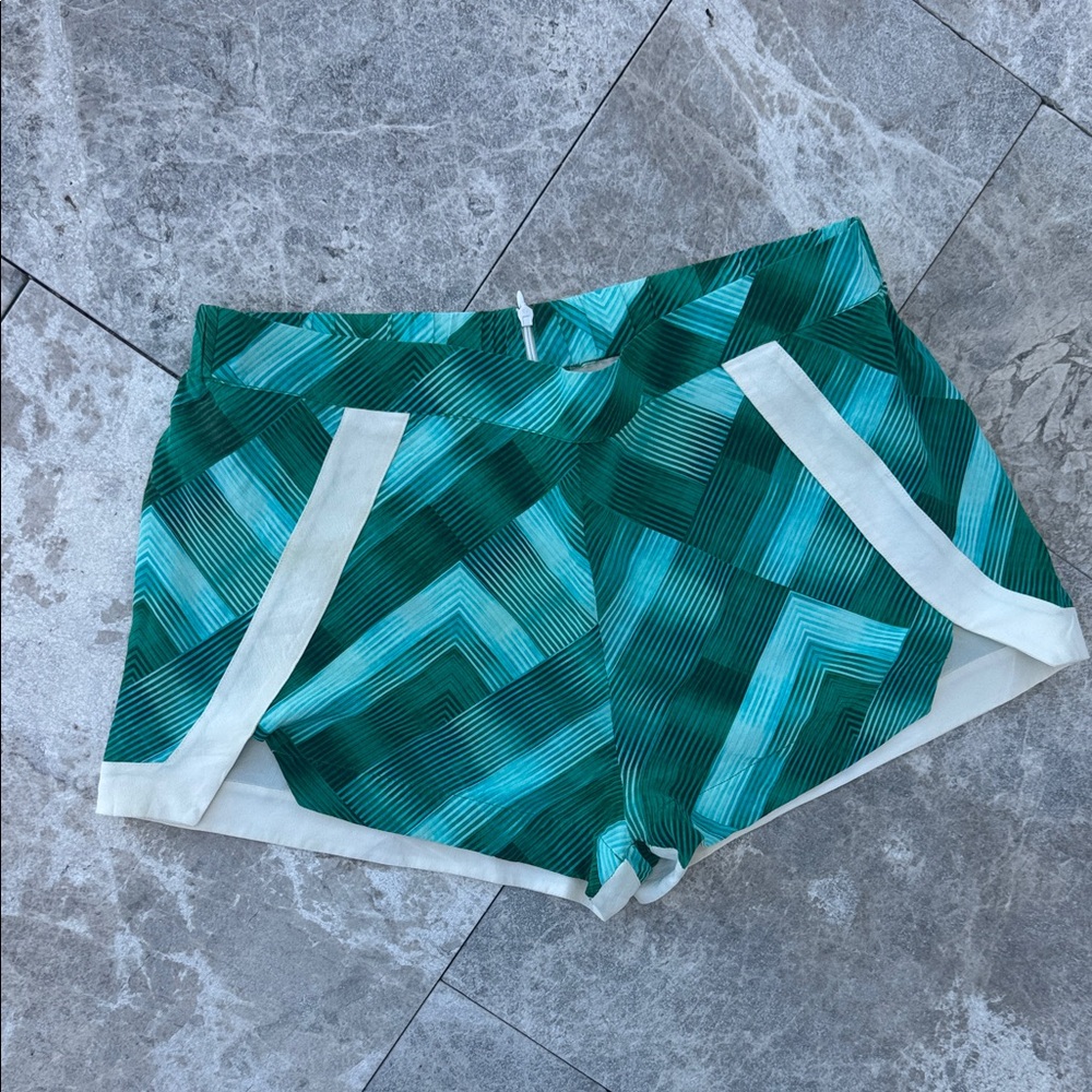 TOWNSEN Teal and White Women's Athletic Shorts